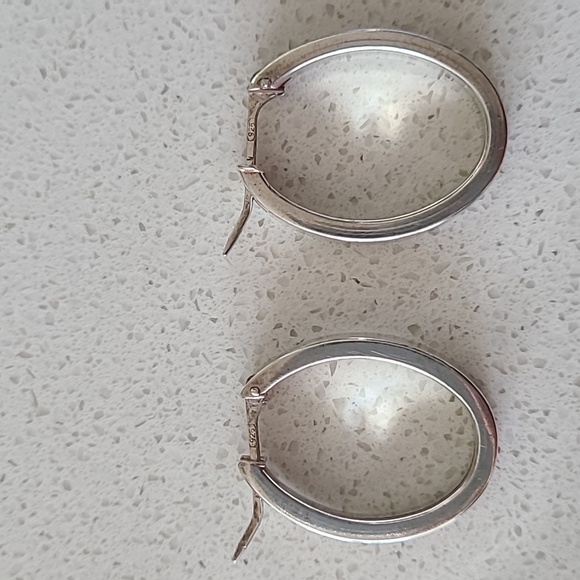 Jewelry - EUC Vintage Italian silver hoops